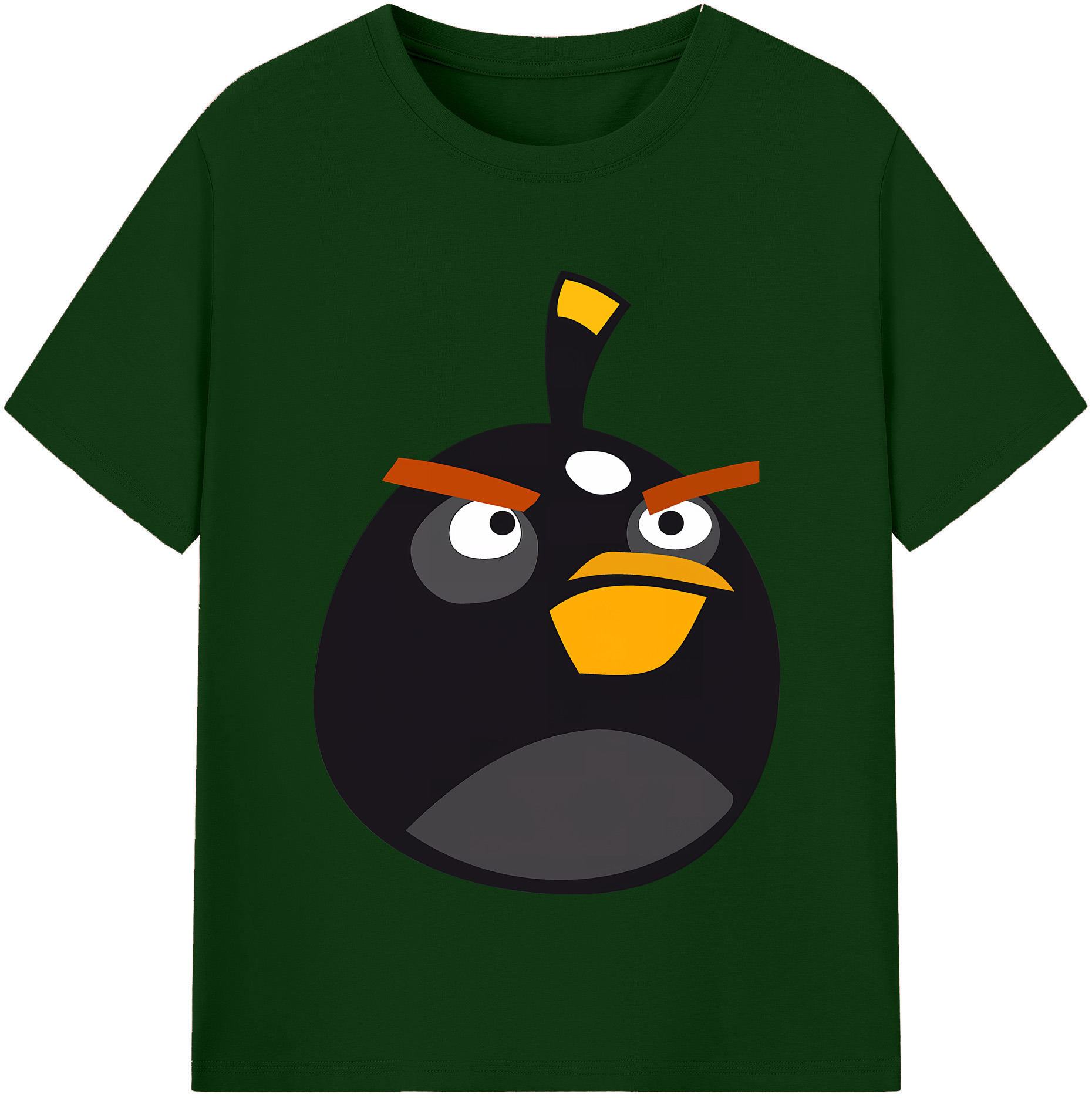 （画像用） Angry Birds アングリーバード 綿100％半袖Tシャツ（フロントプリント）